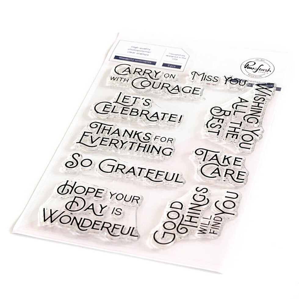 Stamps: Pinkfresh Studio-Wonderful Sentiments stamp