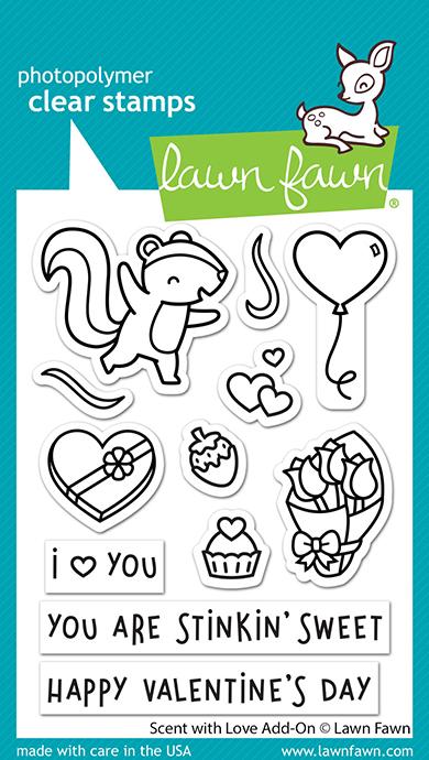 Stamps: Lawn Fawn-Scent With Love Add-On