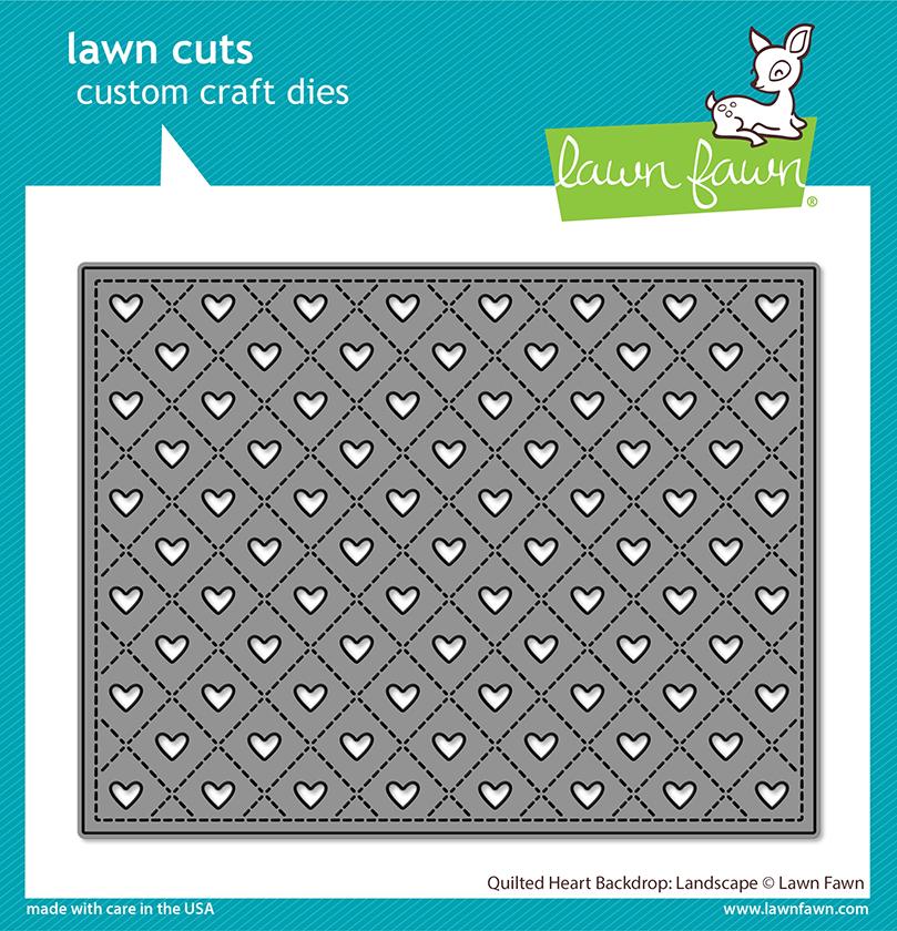 Dies: Lawn Fawn-Quilted Heart Backdop-Landscape