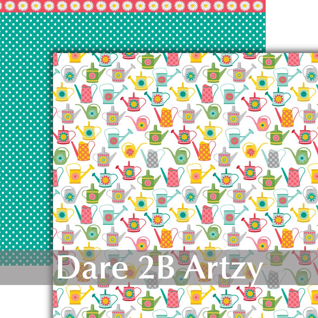 12x12 paper: Dare 2B Artzy-Water Me