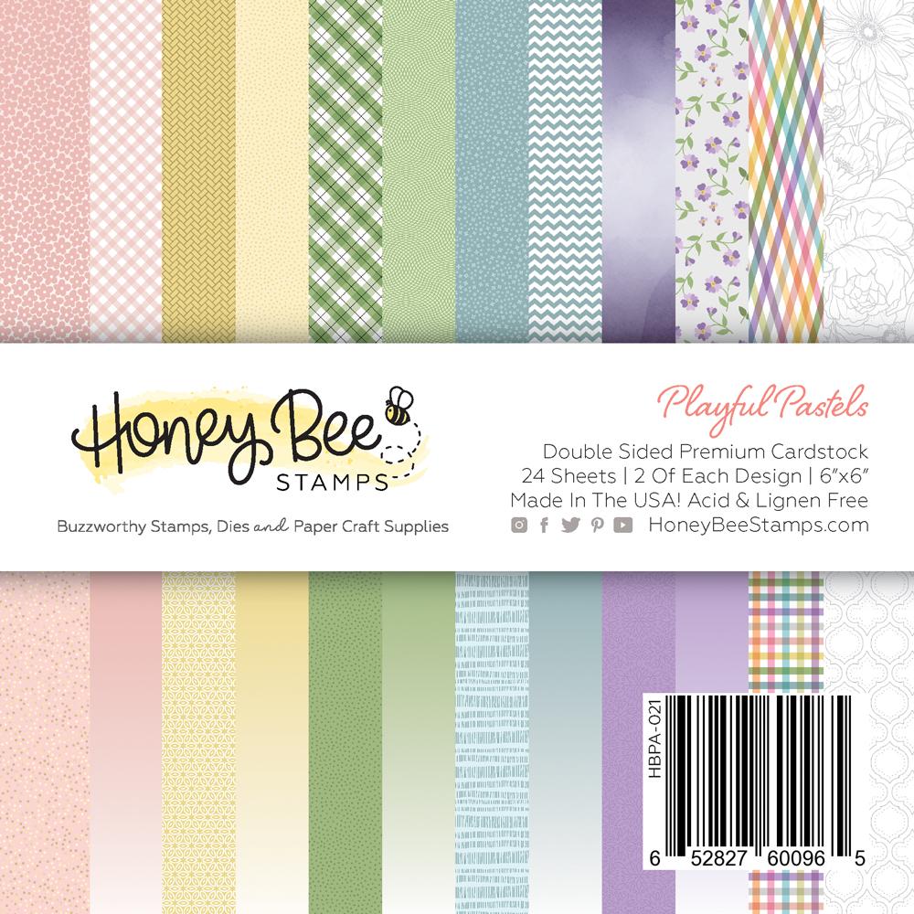 6x6 Paper: 24 Double Sided Sheets | Playful Pastels