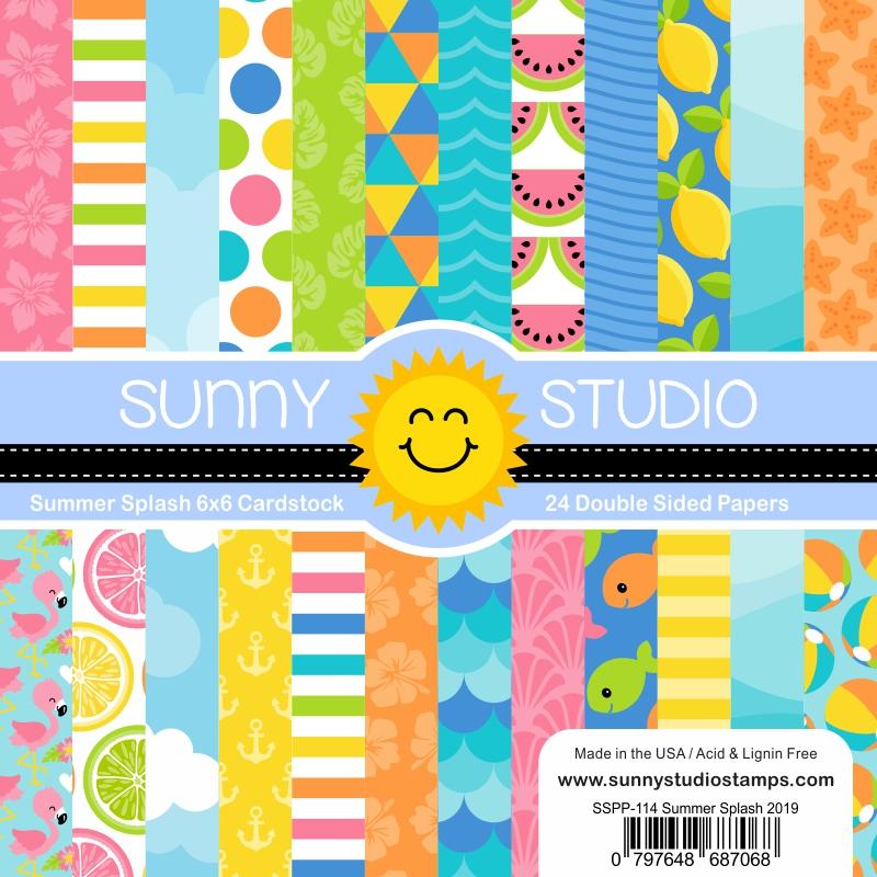 6x6 paper: Sunny Studios-Summer Splash
