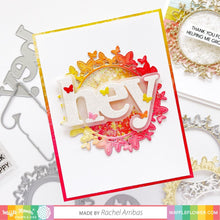 Load image into Gallery viewer, Dies: Waffle Flower Crafts-Oversized Hey Hi Hello Print
