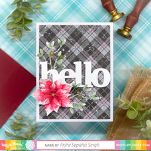 Load image into Gallery viewer, Dies: Waffle Flower Crafts-Oversized Hey Hi Hello Print
