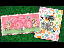 Load and play video in Gallery viewer, Stencils: Lawn Fawn-Lots Of Hearts Background Stencils
