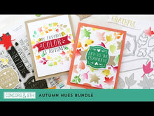 Load and play video in Gallery viewer, Turnabout Products: Concord &amp; 9th-Autumn Hues Turnabout™ Stencil Pack

